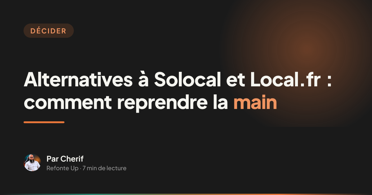 Alternatives à Solocal et Local.fr : comment reprendre la main